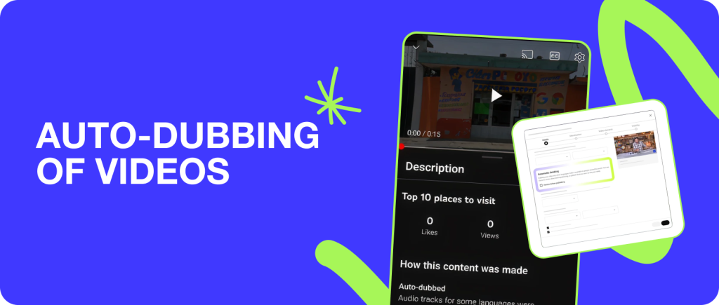 Auto-Dubbing of Videos