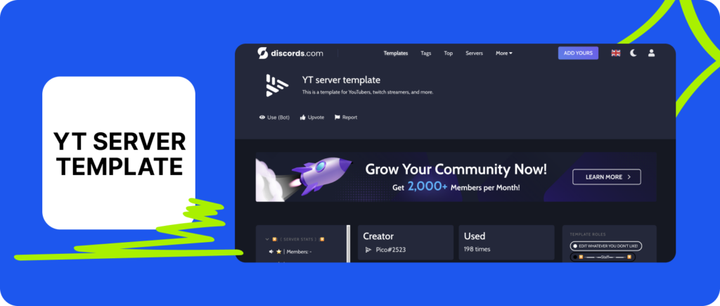 YT server template