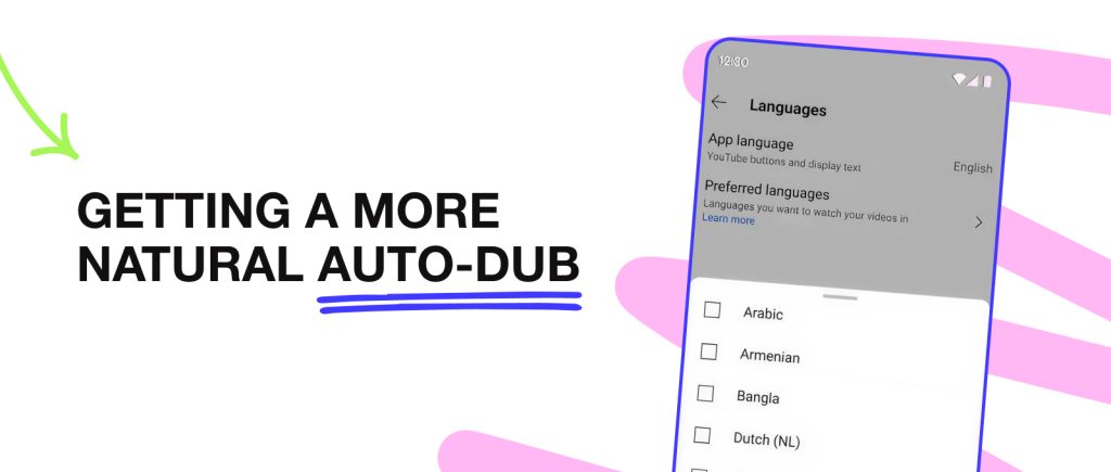 auto-dub on youtube