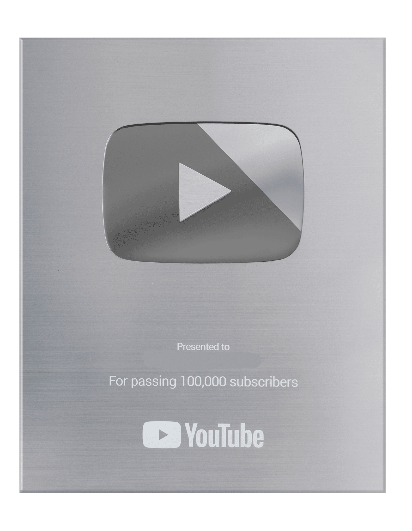 Silver Play Button